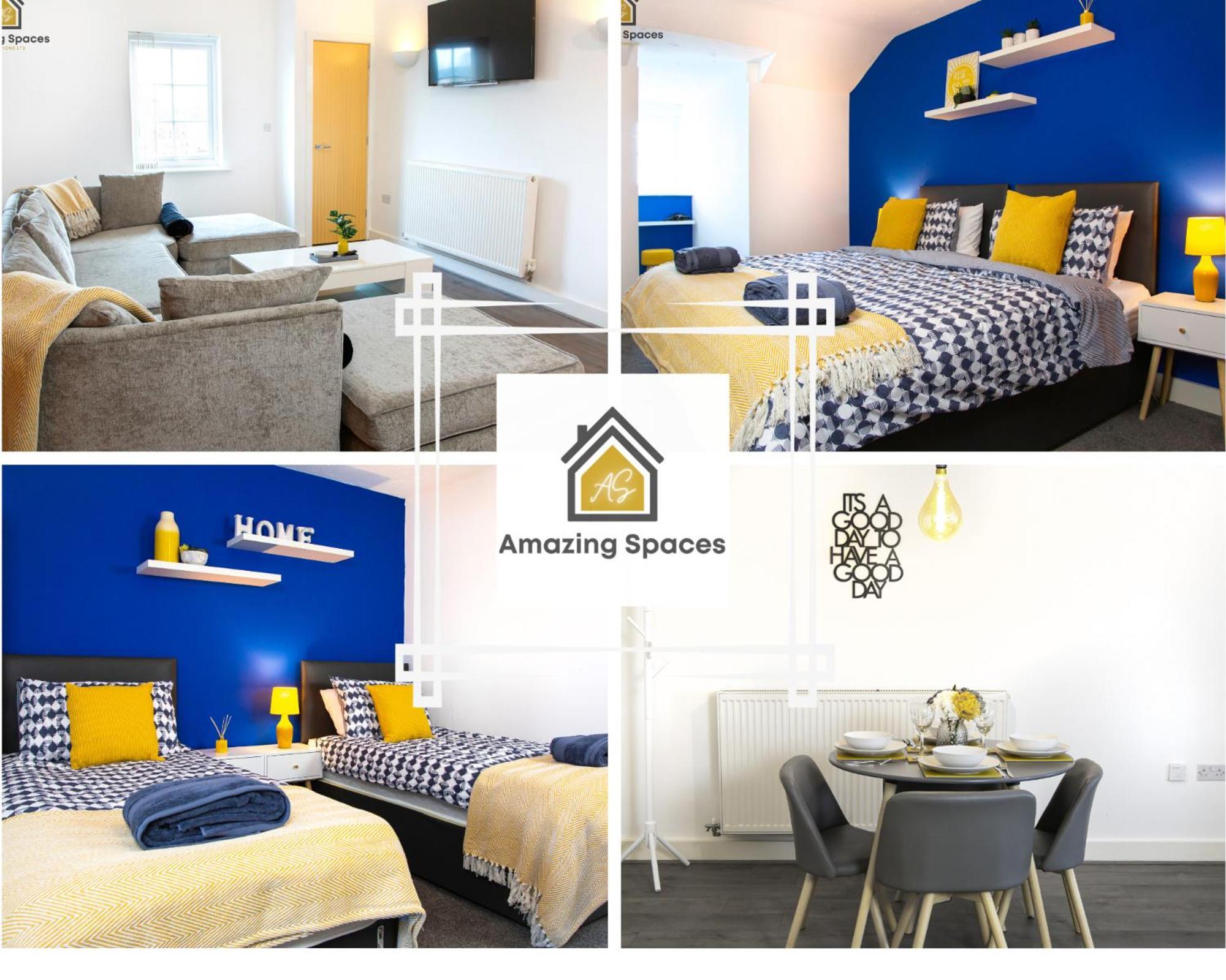 Large Unique 2 Bedroom Duplex Apartment With Private Parking & Free Wifi - Vat Qualifying By Amazing Spaces Relocations Ltd وارينغتون المظهر الخارجي الصورة